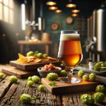 DALL·E 2023-12-23 10.59.05 - A photo demonstrating the art of composition in beer photography. The scene includes a perfectly poured beer in a clear glass, positioned off-center o.png